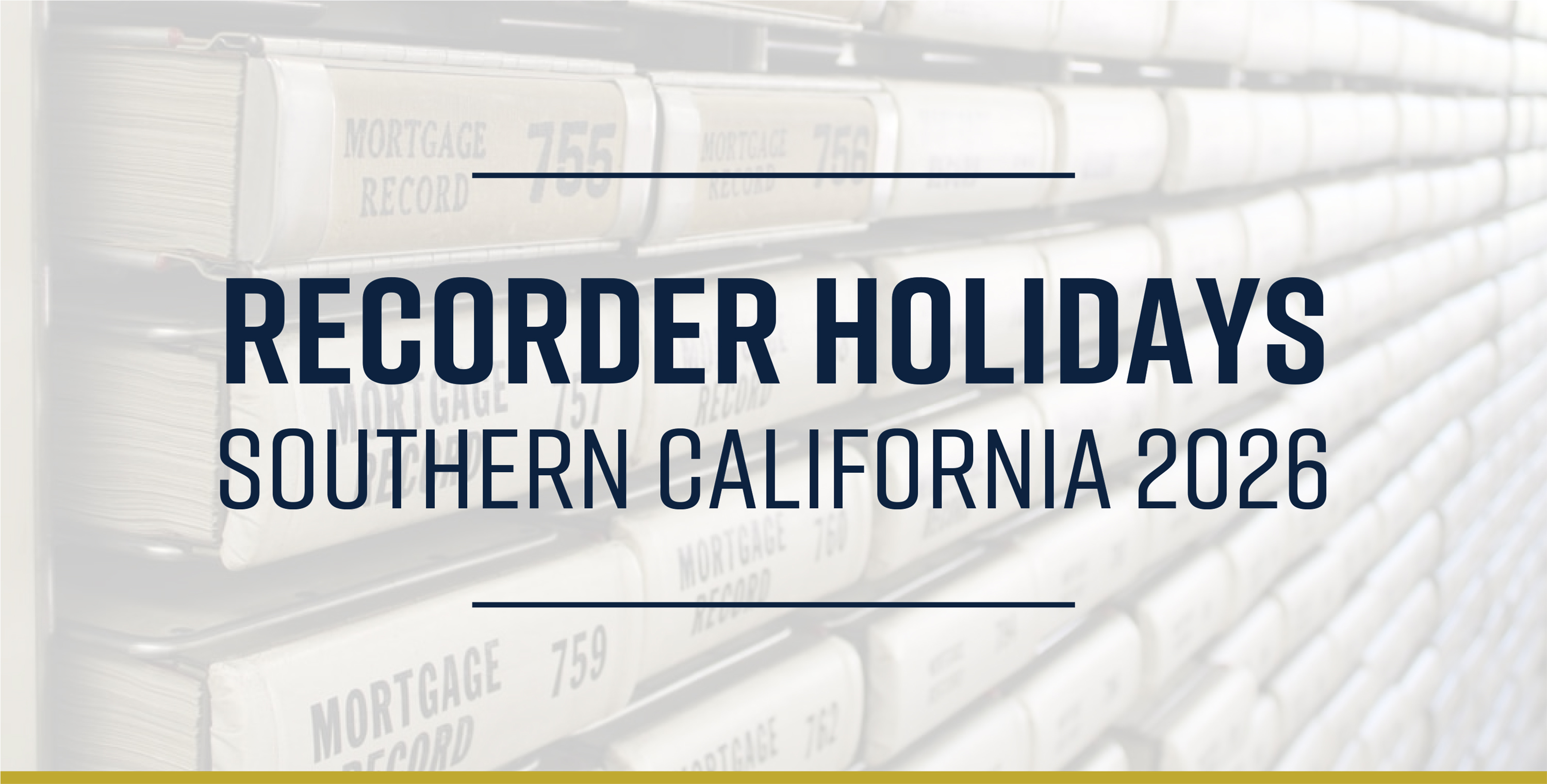 2026 Recorder Holidays